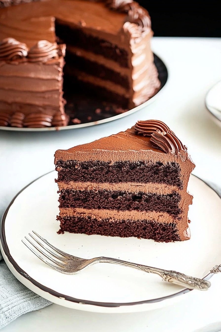 Triple Chocolate Mousse Cake Recipe