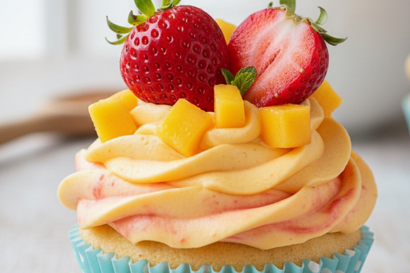 Tropical Strawberry Mango Cupcake Dream