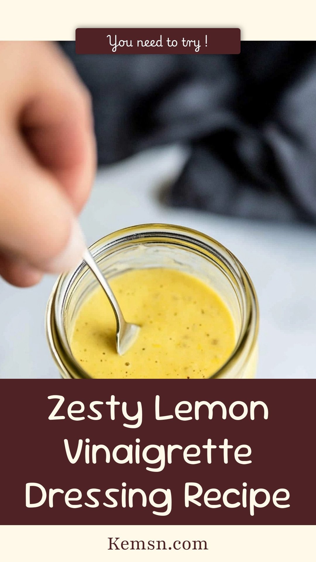 Zesty Lemon Vinaigrette Dressing Recipe