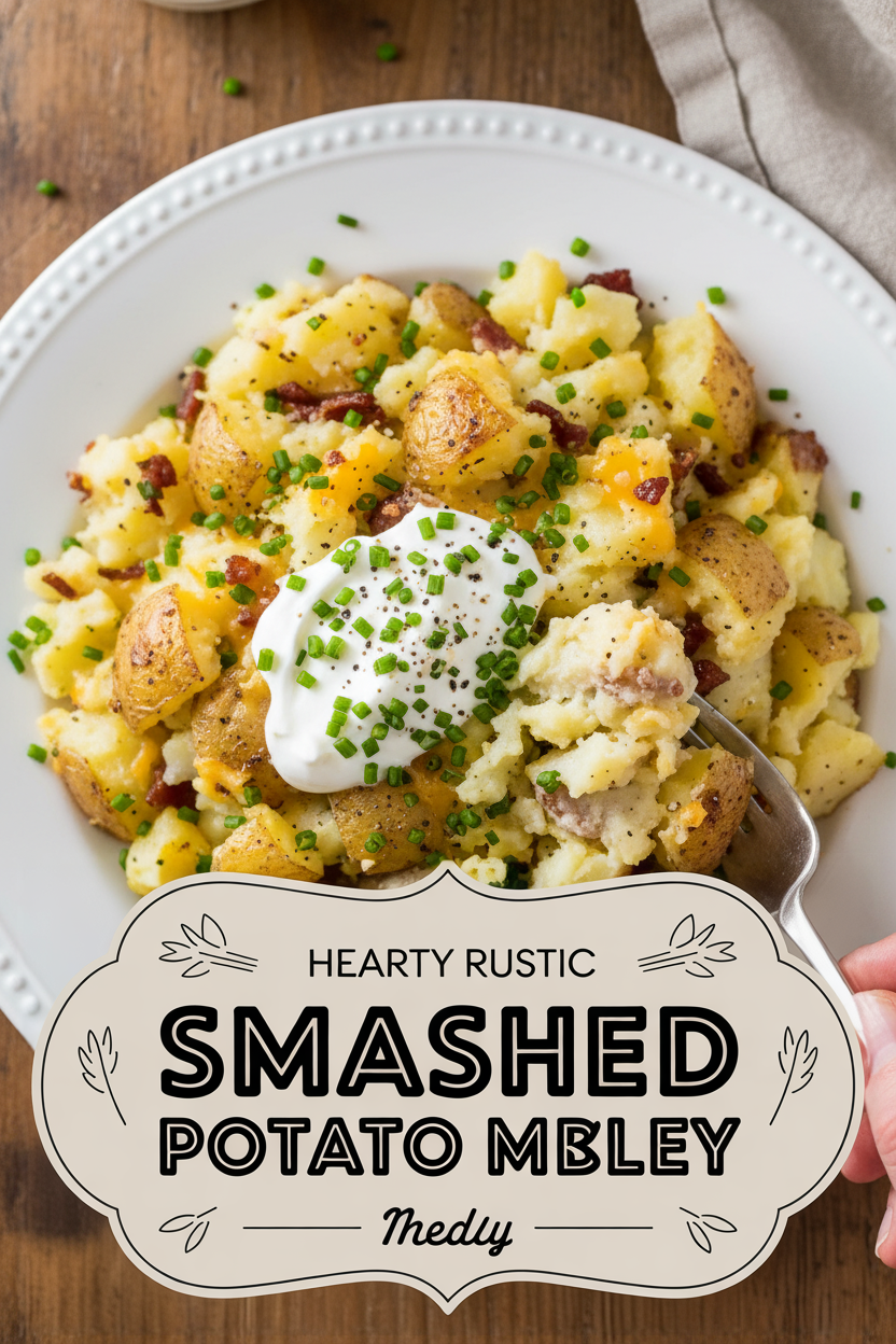 Hearty Rustic Smashed Potato Medley