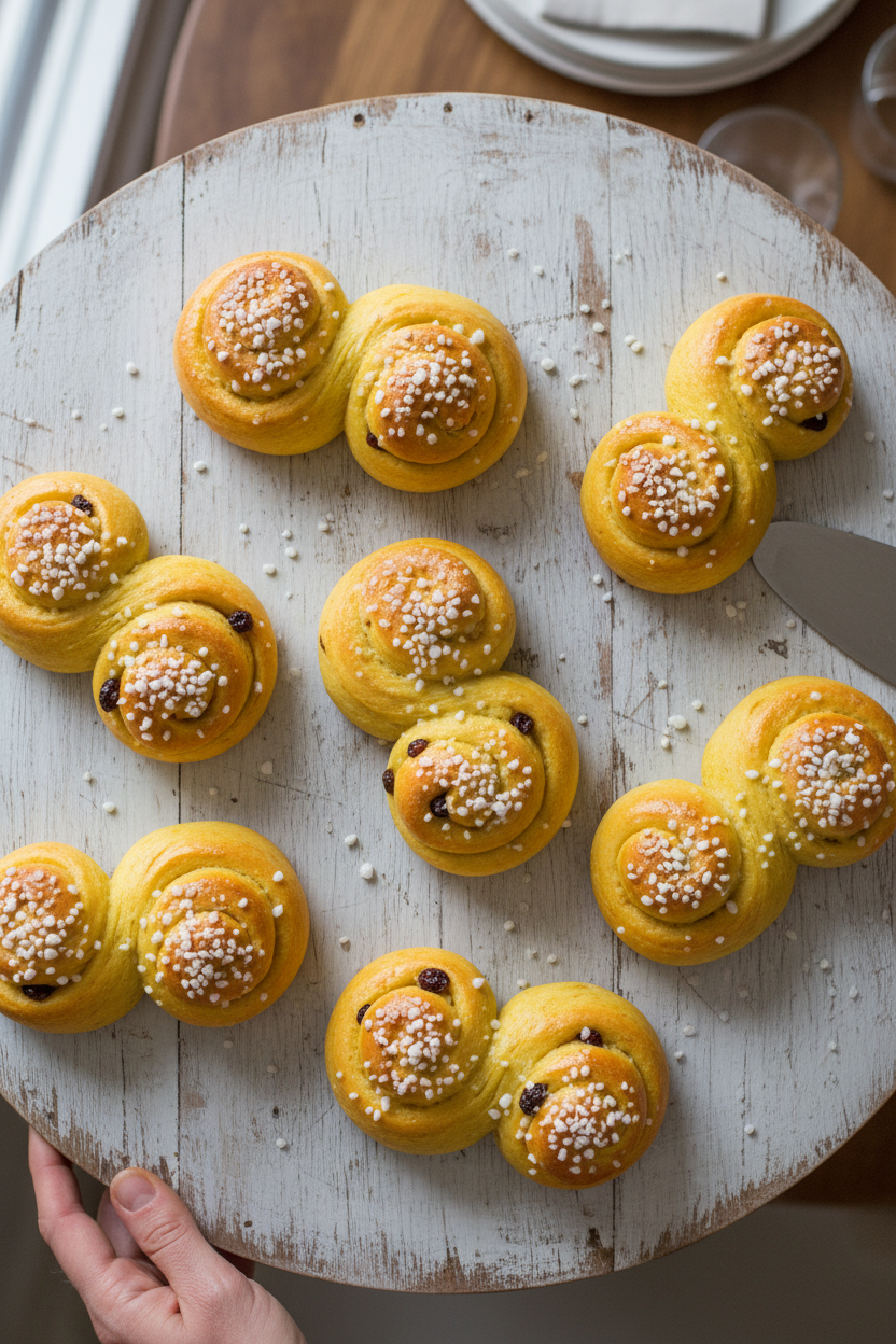 Saffron Swirl Saint Lucia Buns