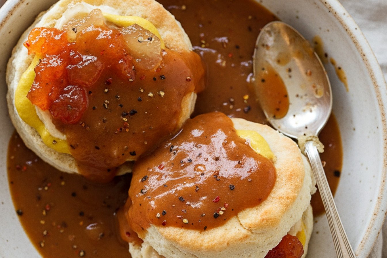 Simple Biscuits with Rich Gravy