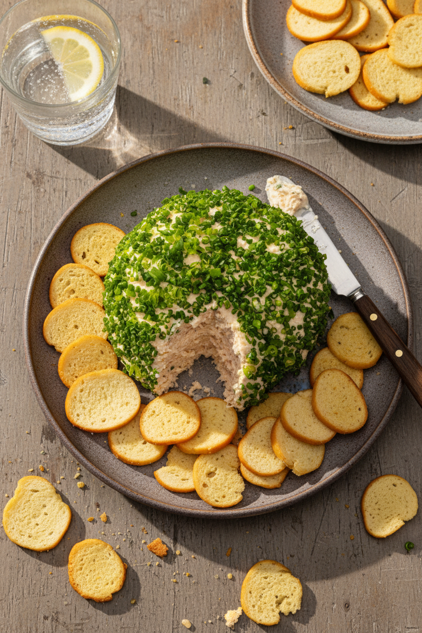 Smoked Salmon and Dill Cheese Log