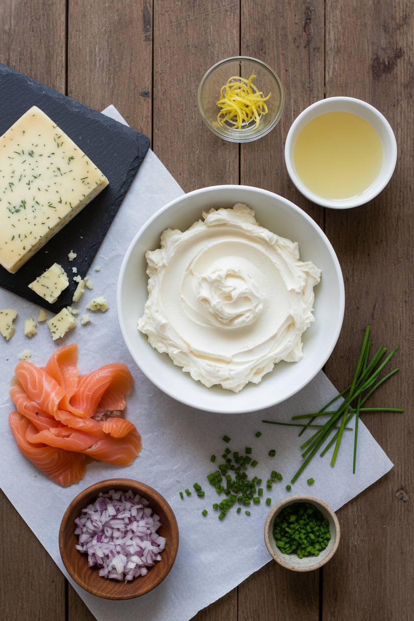 Smoked Salmon and Dill Cheese Log