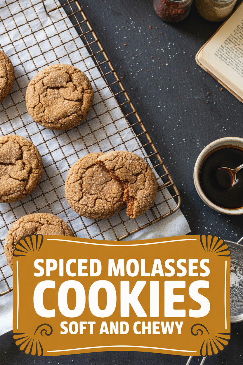 Spiced Molasses Cookies Soft and Chewy